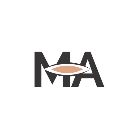 Alphabet Initials logo AM, MA, M and Aのイラスト素材