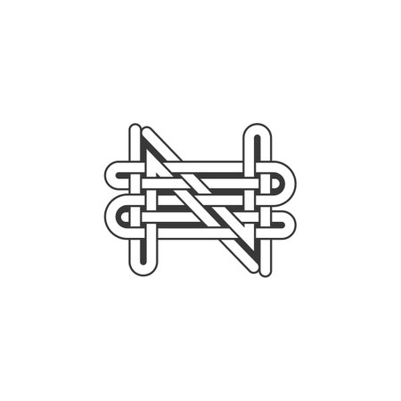 Alphabet Initials logo ZN, NZ, Z and Nのイラスト素材