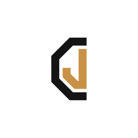 JC, CJ, Abstract initial monogram letter alphabet logo designのイラスト素材