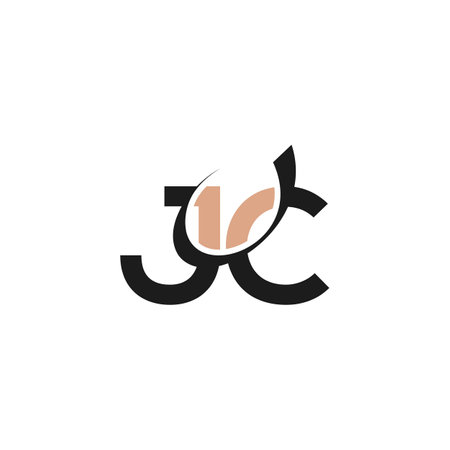JC, CJ, Abstract initial monogram letter alphabet logo designのイラスト素材