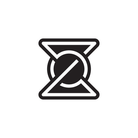 Alphabet Initials logo ZO, OZ, O and Zのイラスト素材