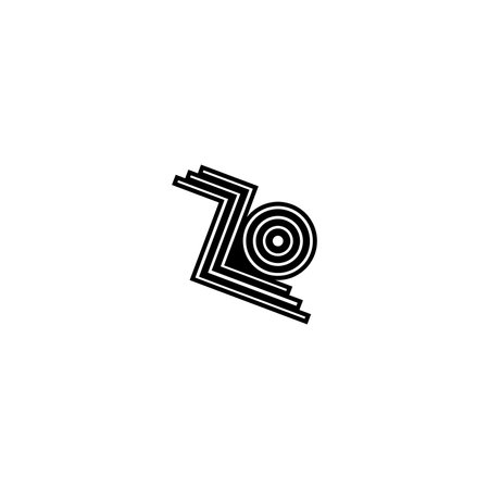 Alphabet Initials logo ZO, OZ, O and Zのイラスト素材