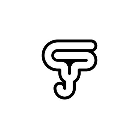 Alphabet Initials logo GY, YG, G and Y