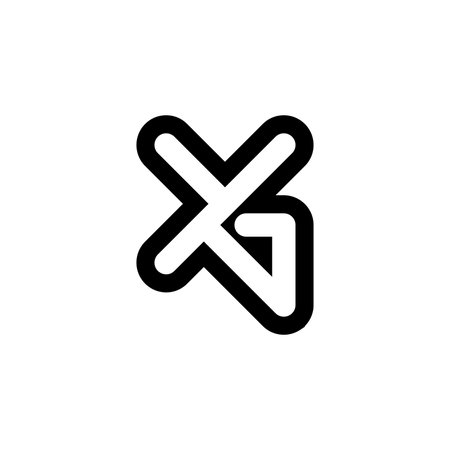 Alphabet Initials logo GY, YG, G and Yのイラスト素材