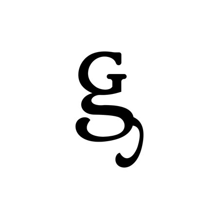 Alphabet Initials logo GY, YG, G and Yのイラスト素材