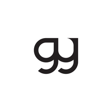 Alphabet Initials logo GY, YG, G and Yのイラスト素材
