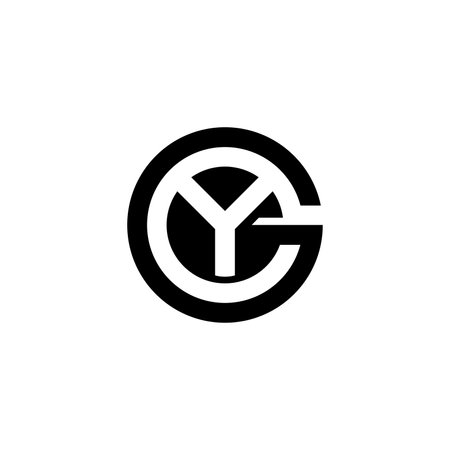 Alphabet Initials logo GY, YG, G and Yのイラスト素材