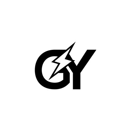 Alphabet Initials logo GY, YG, G and Yのイラスト素材