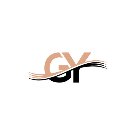 Alphabet Initials logo GY, YG, G and Yのイラスト素材