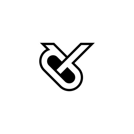 Alphabet Initials logo GY, YG, G and Yのイラスト素材