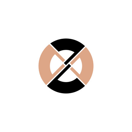 Alphabet Initials logo ZO, OZ, O and Zのイラスト素材