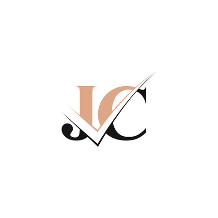 JC, CJ, Abstract initial monogram letter alphabet logo designのイラスト素材