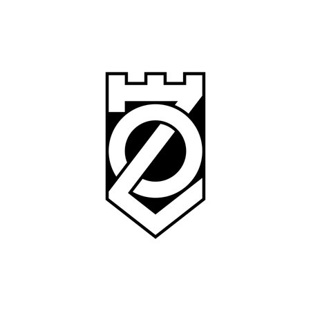 Alphabet Initials logo ZO, OZ, O and Zのイラスト素材