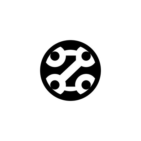 Alphabet Initials logo ZO, OZ, O and Zのイラスト素材