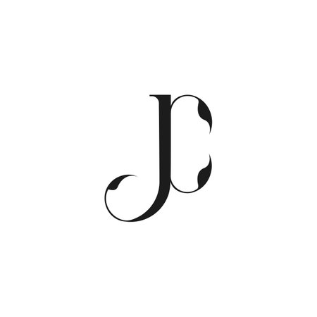 JC, CJ, Abstract initial monogram letter alphabet logo designのイラスト素材