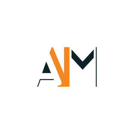 Alphabet Initials logo AM, MA, M and Aのイラスト素材