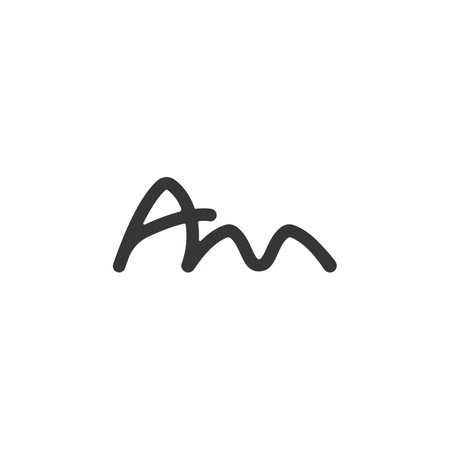 Alphabet Initials logo AM, MA, M and Aのイラスト素材