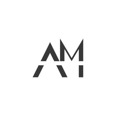 Alphabet Initials logo AM, MA, M and Aのイラスト素材