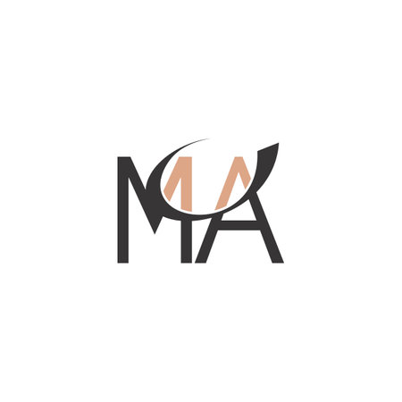 Alphabet Initials logo AM, MA, M and Aのイラスト素材