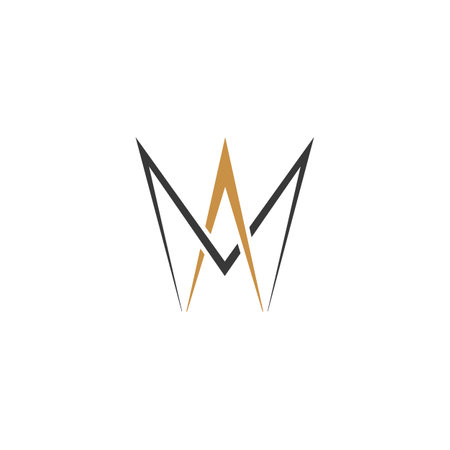 Alphabet Initials logo AM, MA, M and Aのイラスト素材