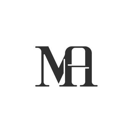 Alphabet Initials logo AM, MA, M and Aのイラスト素材