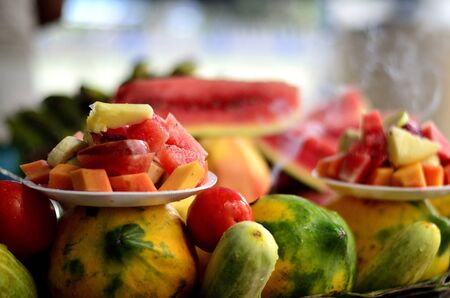 Kolkata Street Fruit Saladの写真素材