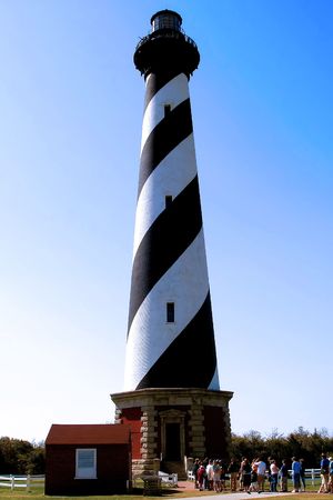 Cape Hatteras Lighthouse, Cape Hatteras Island, North Carolinaの写真素材