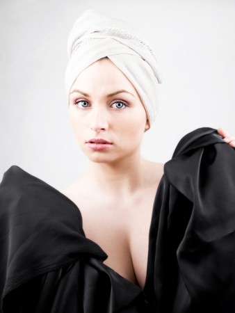 Portrait of beautiful sensual woman.の写真素材