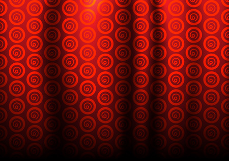 circle dark red pattern for curtainsのイラスト素材