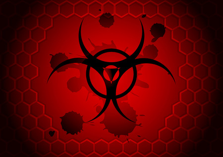 vector biohazard symbolのイラスト素材