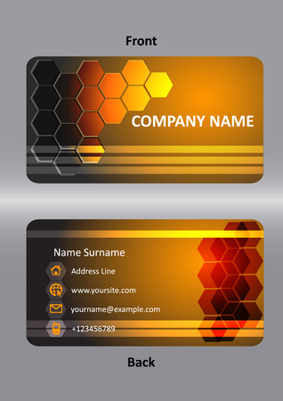 template  business orang cardのイラスト素材
