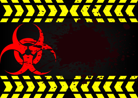 bio hazard symbol dirty bloodのイラスト素材