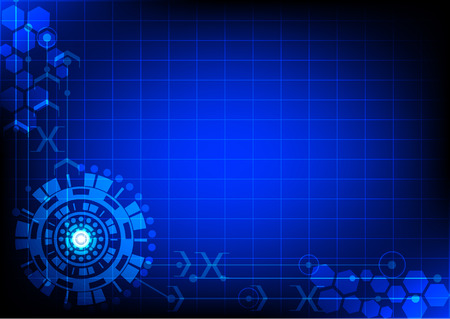 vector interface technology, abstract backgroundのイラスト素材