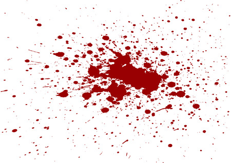 vector blood splatter isolatedのイラスト素材