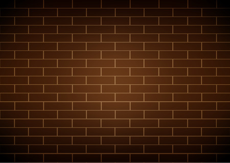 Vector brick wall brown backgroundのイラスト素材