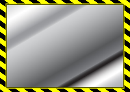 vector black and yellow background with metal plate backgroundのイラスト素材