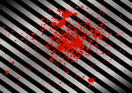 vector black and metal plate background and splatter red colorのイラスト素材