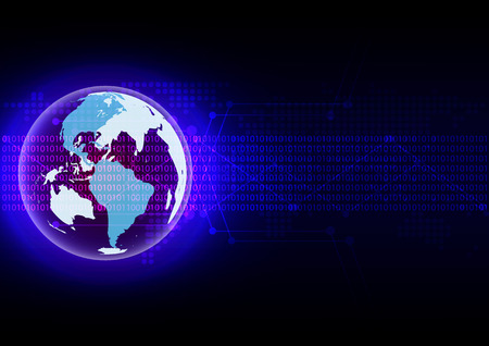Abstract world technology backgroundのイラスト素材