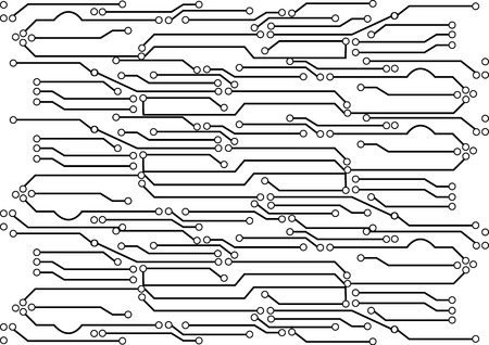 Vector circuit board isolate backgroundのイラスト素材