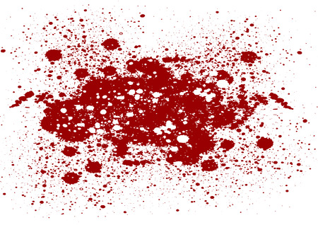 abstract splatter red color on isolate background. Vector red color design.のイラスト素材