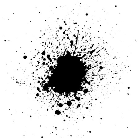 vector splatter  black color backgroundのイラスト素材