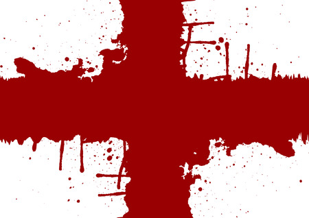 Abstract plus splatter red color design.illustration vectorのイラスト素材