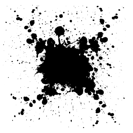 abstract splatter black color background. illustration designのイラスト素材