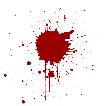 Grunge background with red color splatter. Vector illustrationのイラスト素材