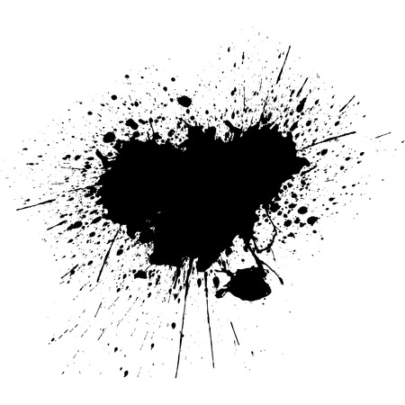 Black Ink Splatter Background. illustration vector designのイラスト素材