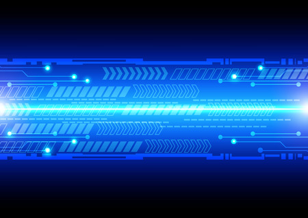 abstract vector digital technology background design. illustration vector designのイラスト素材