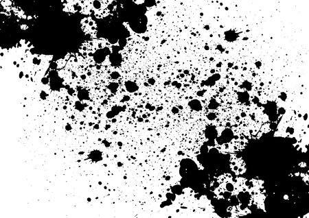 Vector splatter black color background. illustration vector designのイラスト素材