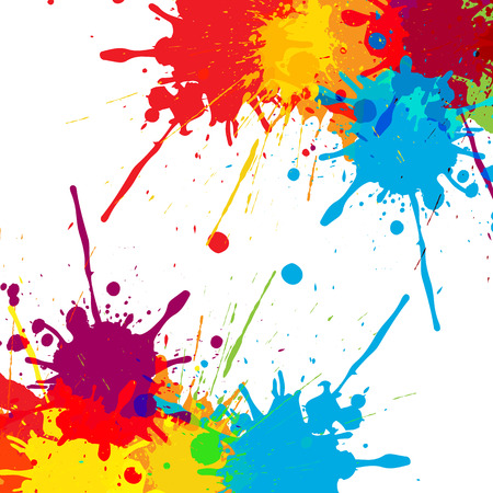 splatter Color background illustration vector designのイラスト素材
