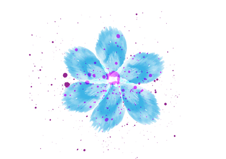 Watercolor painting vectorのイラスト素材