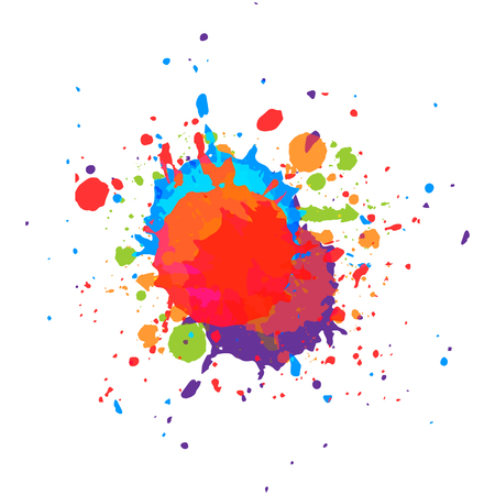 abstract vector paint  multi color  backgroundのイラスト素材